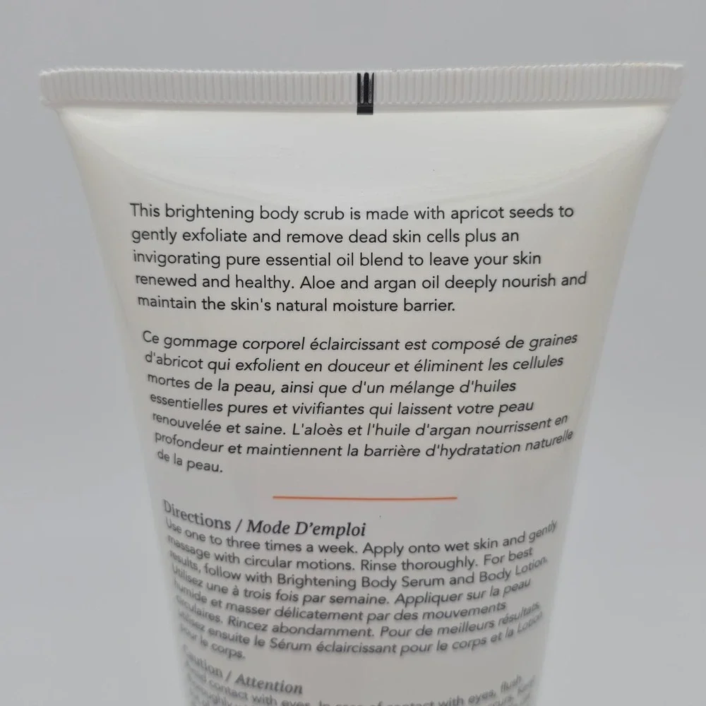 Scentuals Brightening Body Scrub 200ml Vitamin C Hyaluronic Acid Natural Organic
